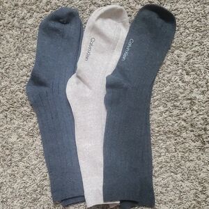 Calvin Klein Men's Dress Socks - Charcoal, Beige, Slate